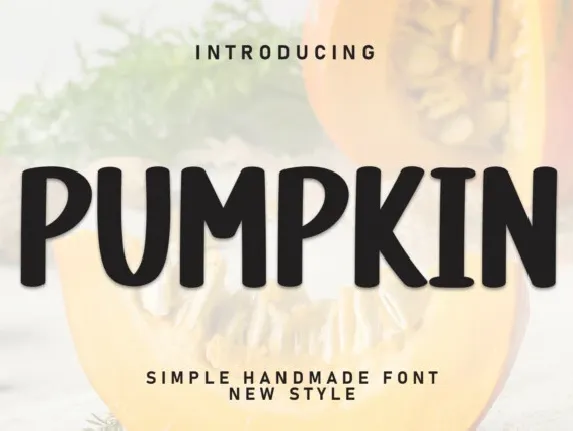 Pumpkin Display font