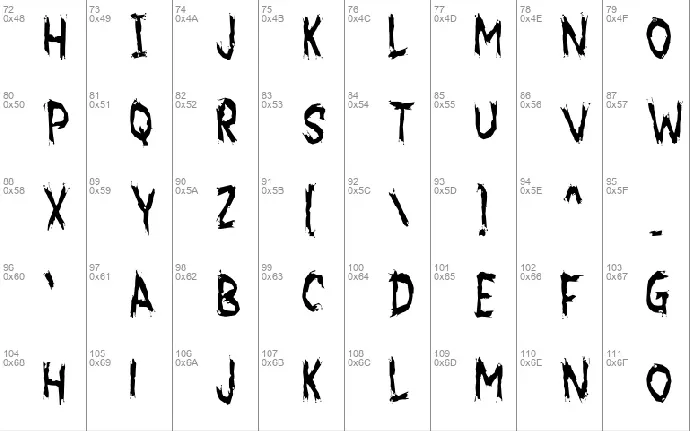 MrHorror font