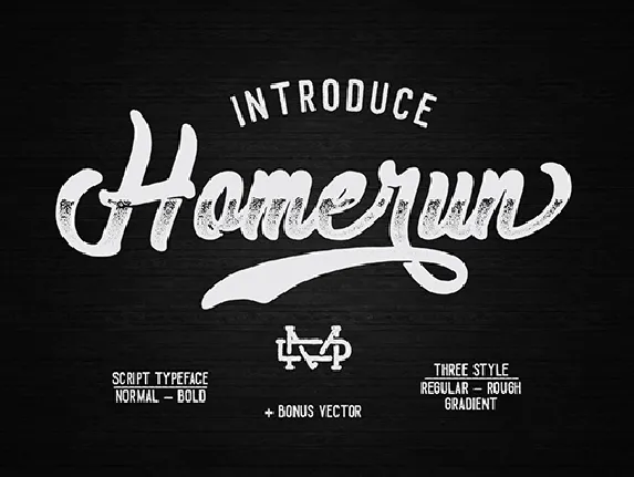 Homerun font