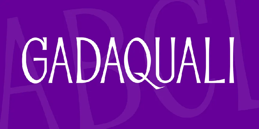 GADAQUALI font