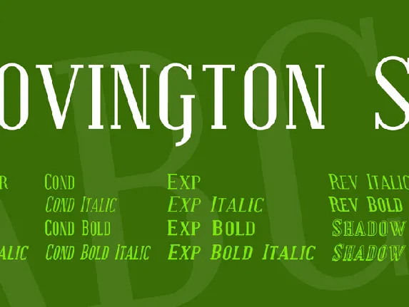 Covington SC font