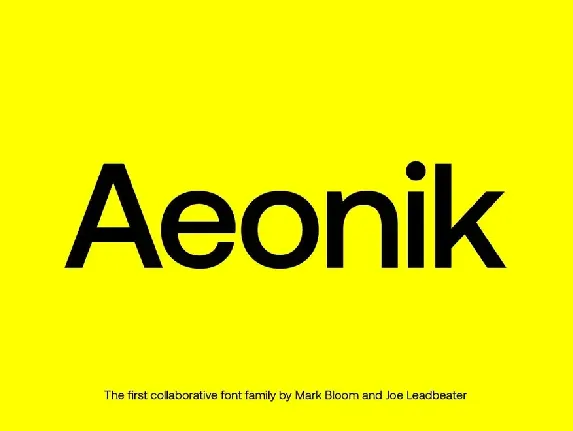 Aeonik font