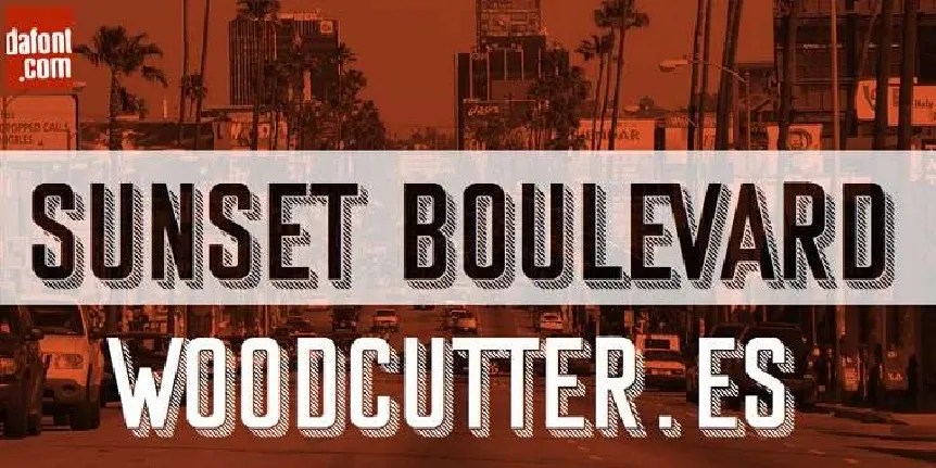 Sunset Boulevard font