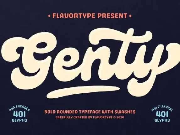 Genty Script font