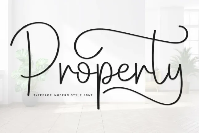 Property Script Typeface font