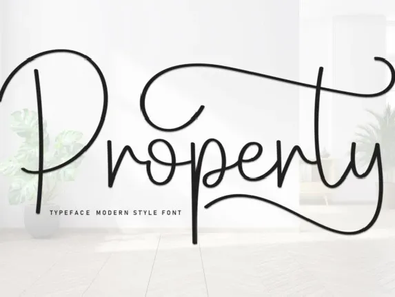 Property Script Typeface font