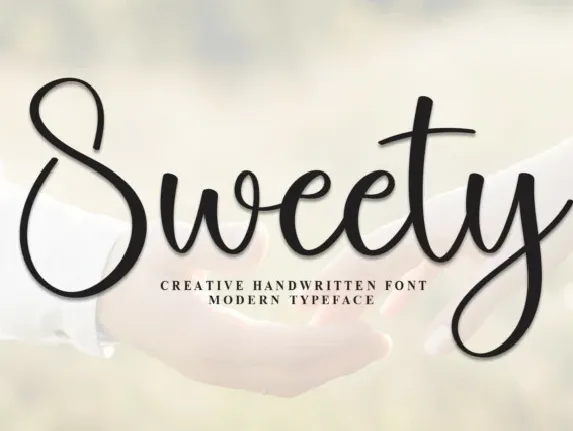 Sweety Script font