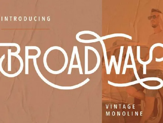 Broadway font