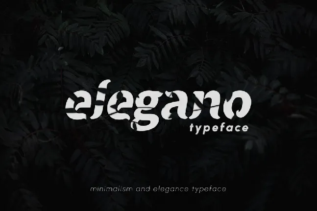 Elegano Display Typeface font