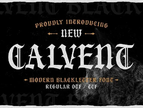 Calvent font