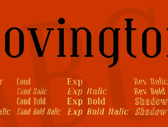 Covington font