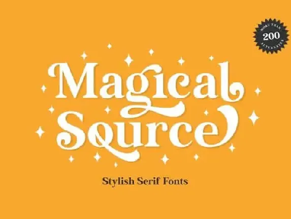 Magical Source Serif font