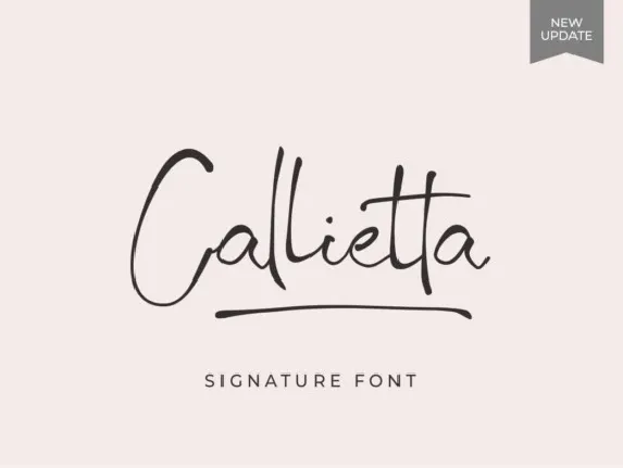 Callietta font