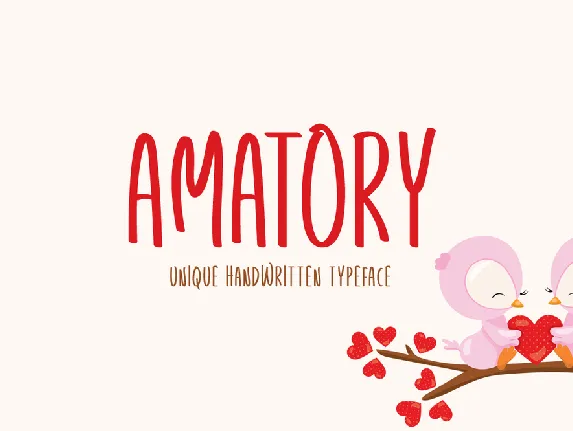 Amatory font