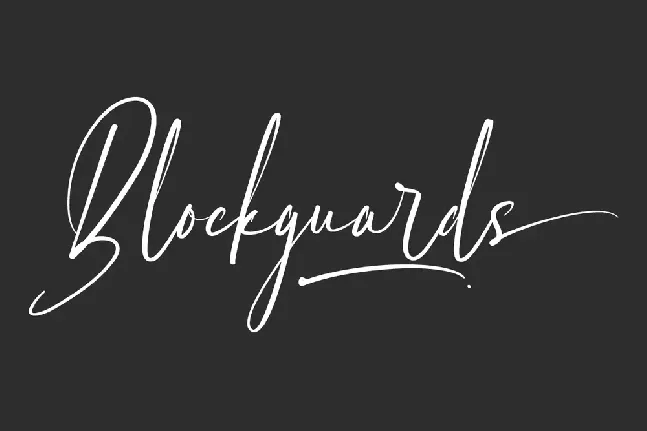 Blockguards Demo font