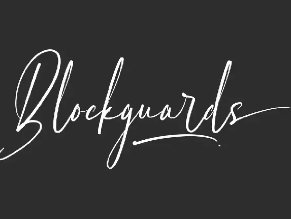 Blockguards Demo font