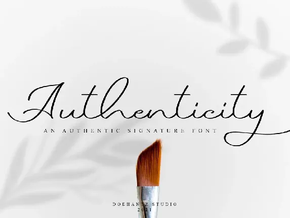 Authenticity font