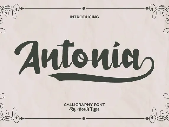 Antonia Demo font