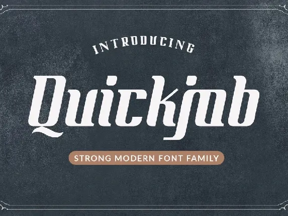 Quickjob Display font