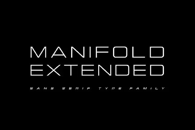 Manifold Extended font