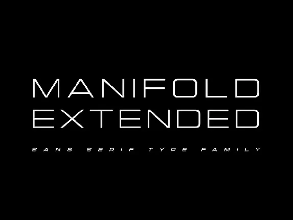 Manifold Extended font