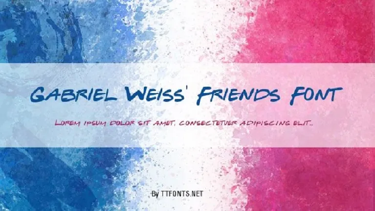 Gabriel Weiss’ Friends font