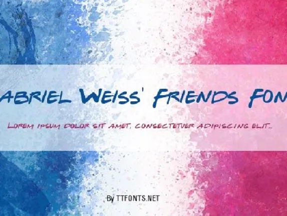 Gabriel Weiss’ Friends font