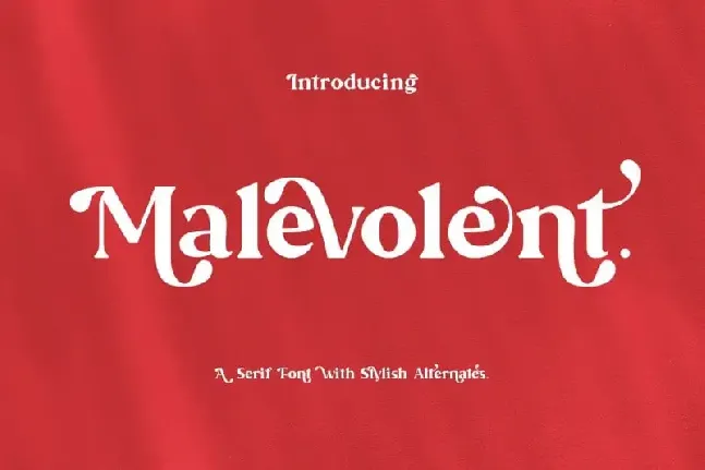 Malevolent Serif font