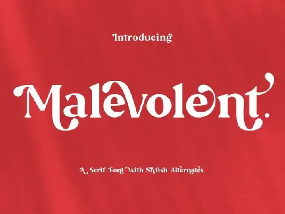 Malevolent Serif font