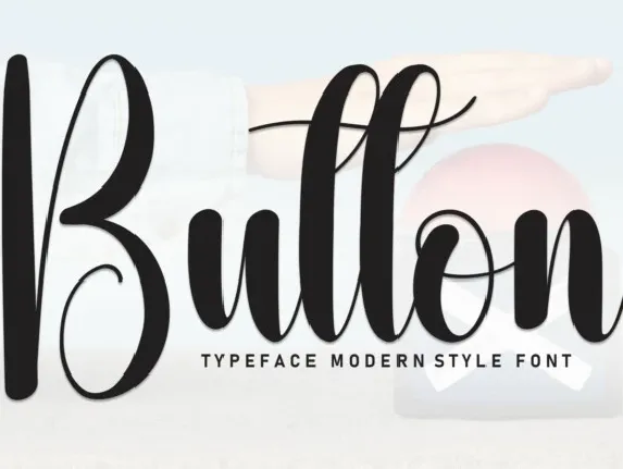 Button Script font