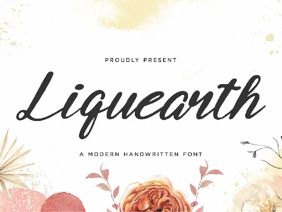 Liquearth font