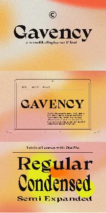 Gavency Free font