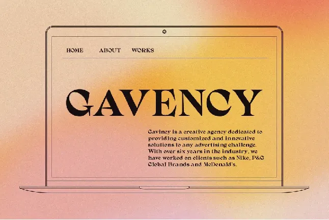 Gavency Free font