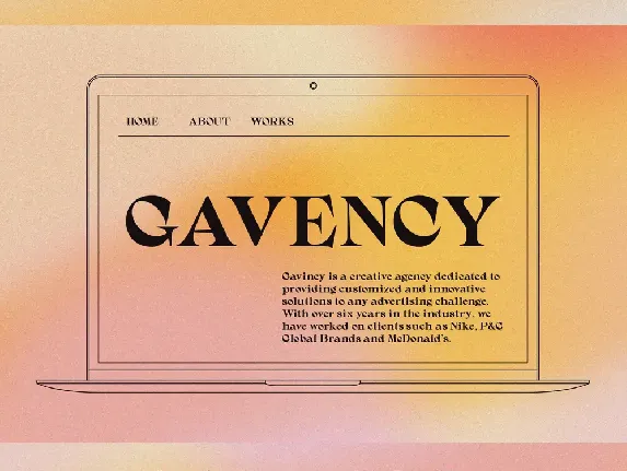 Gavency Free font