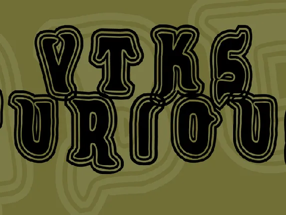 VTKS FURIOUS font