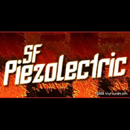 SF Piezolectric font