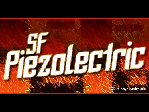 SF Piezolectric font