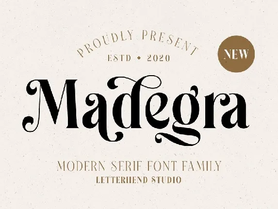 Madegra Modern Serif font