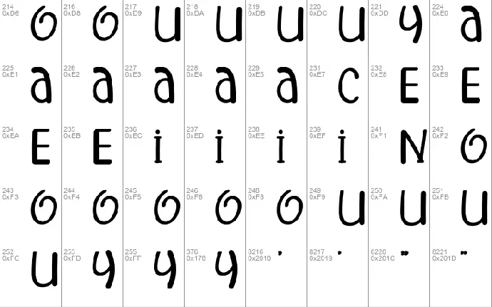 Cartoon Moreen font