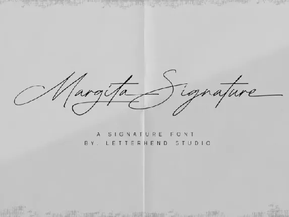 Margita Signature font