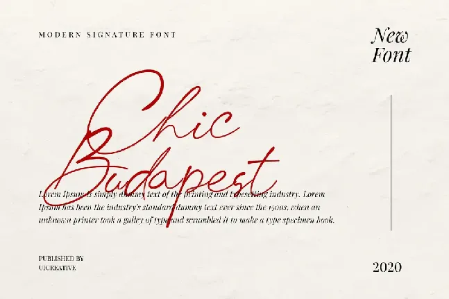 Chic Budapest font