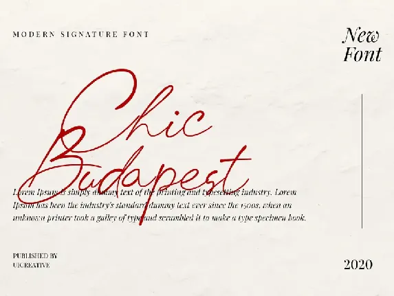 Chic Budapest font