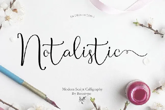 Notalistic Script font