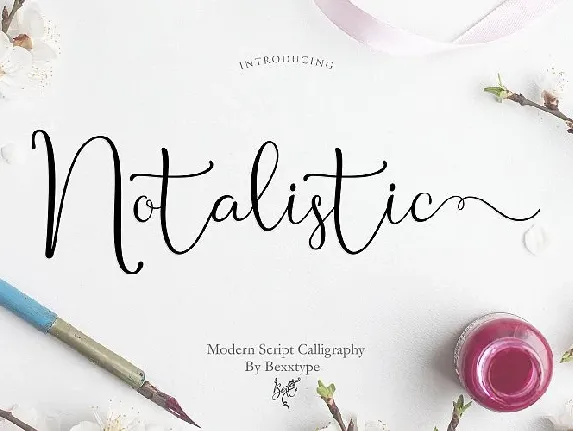 Notalistic Script font