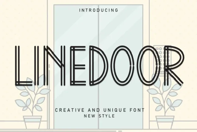 Linedoor Display font