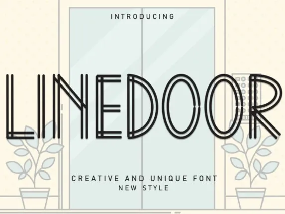 Linedoor Display font