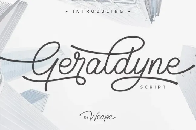 Geraldyne Script font