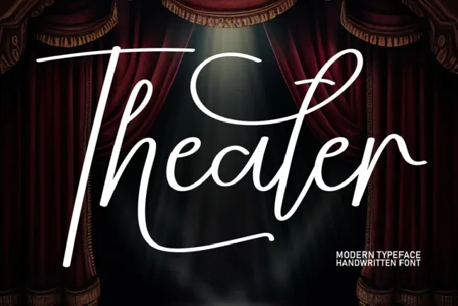 Theater Script font