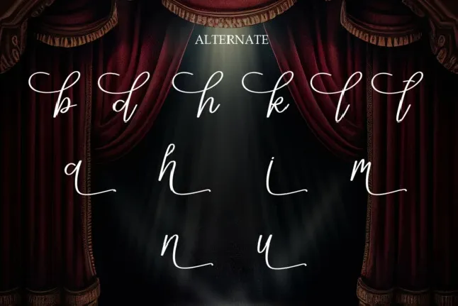 Theater Script font