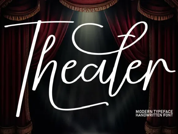 Theater Script font